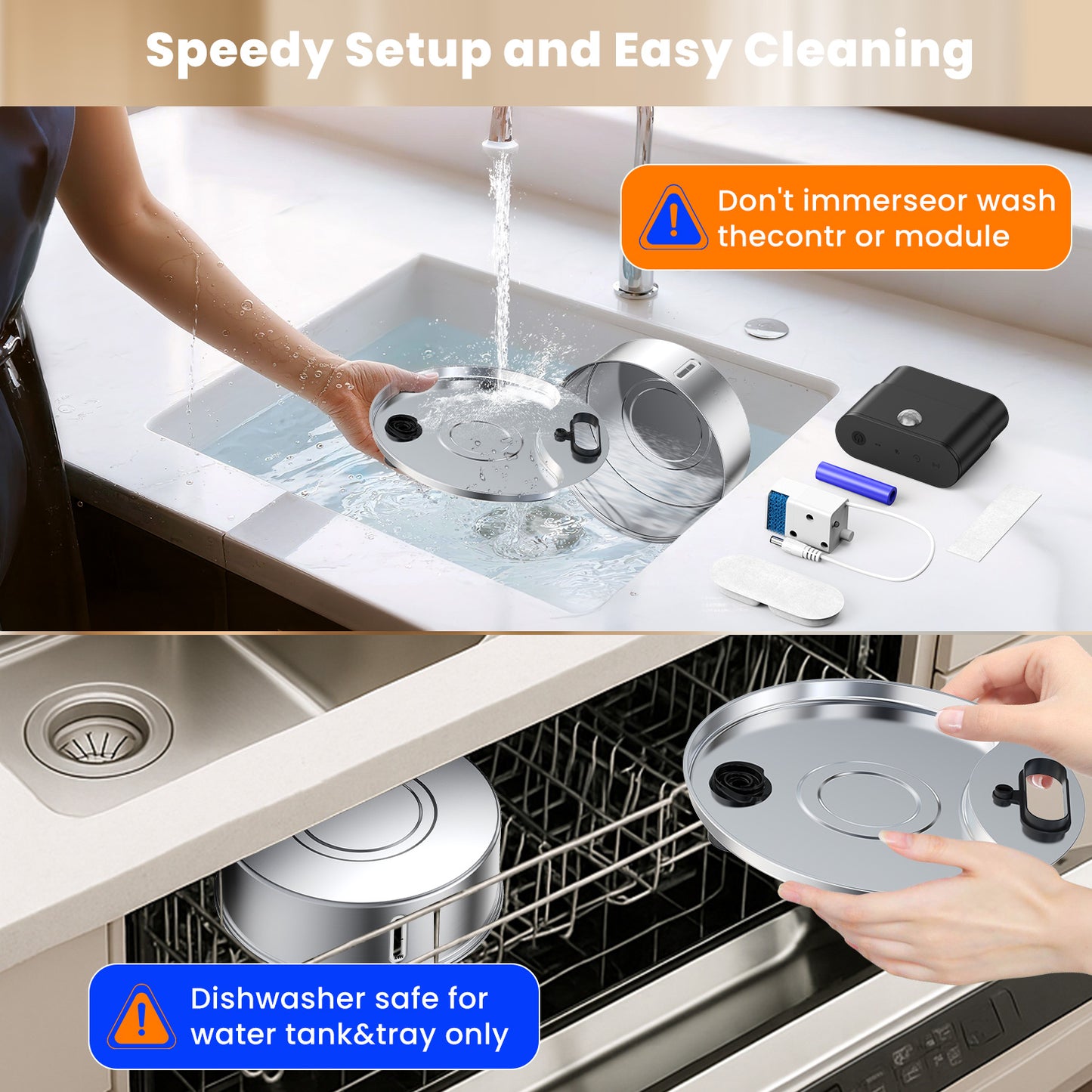 12L/406oz Dog Water Fountain Stainless Steel, Wireless Cat Water Fountain with 3 Modes, Battery Operated Automatic Pet Drinking Dispenser for Cats Dogs