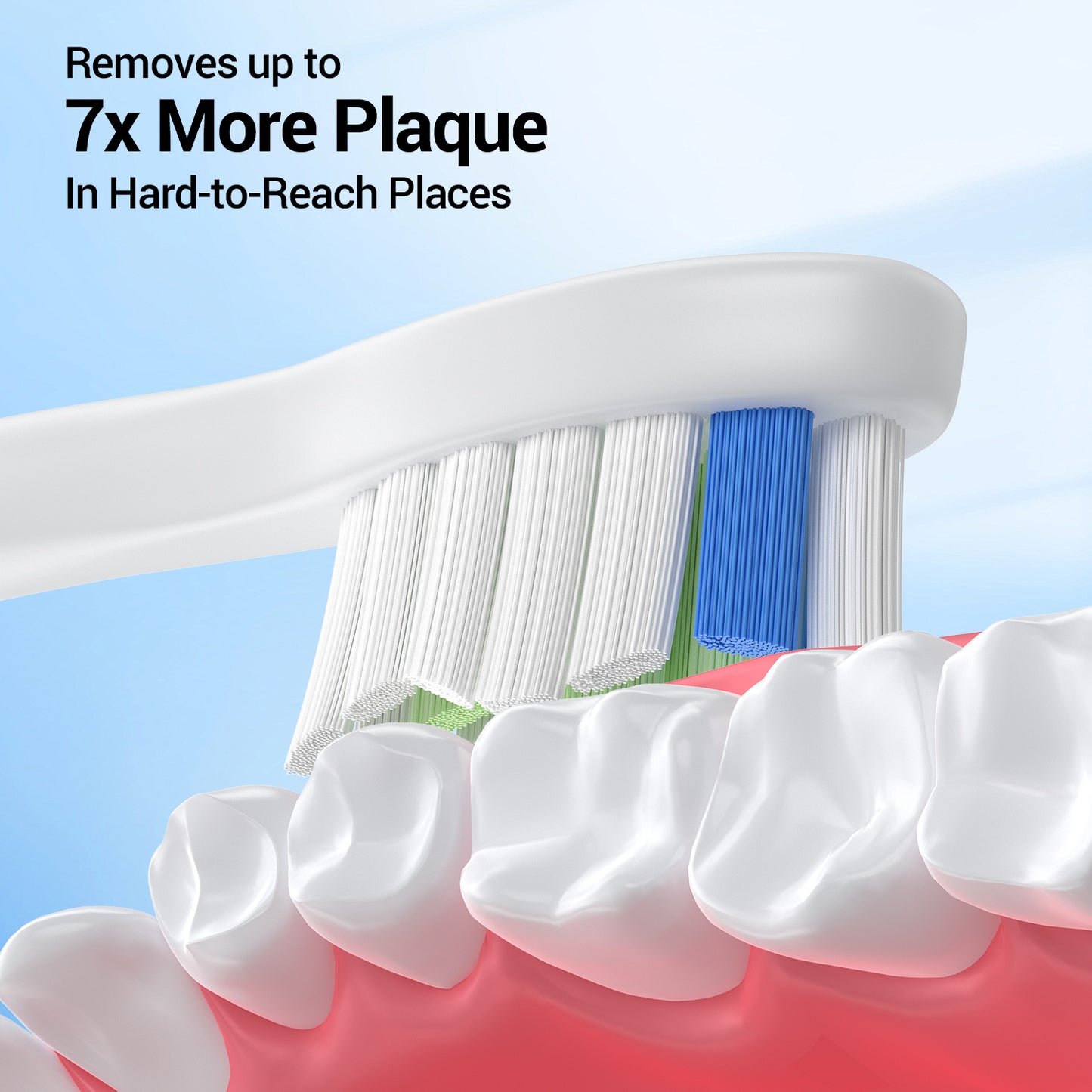 Electric Toothbrush Replacement Heads Compatible with Philips Diamond Clean,8 Pack Brush Heads + 2 Stainless Steel Tongue Scrapers for Adults