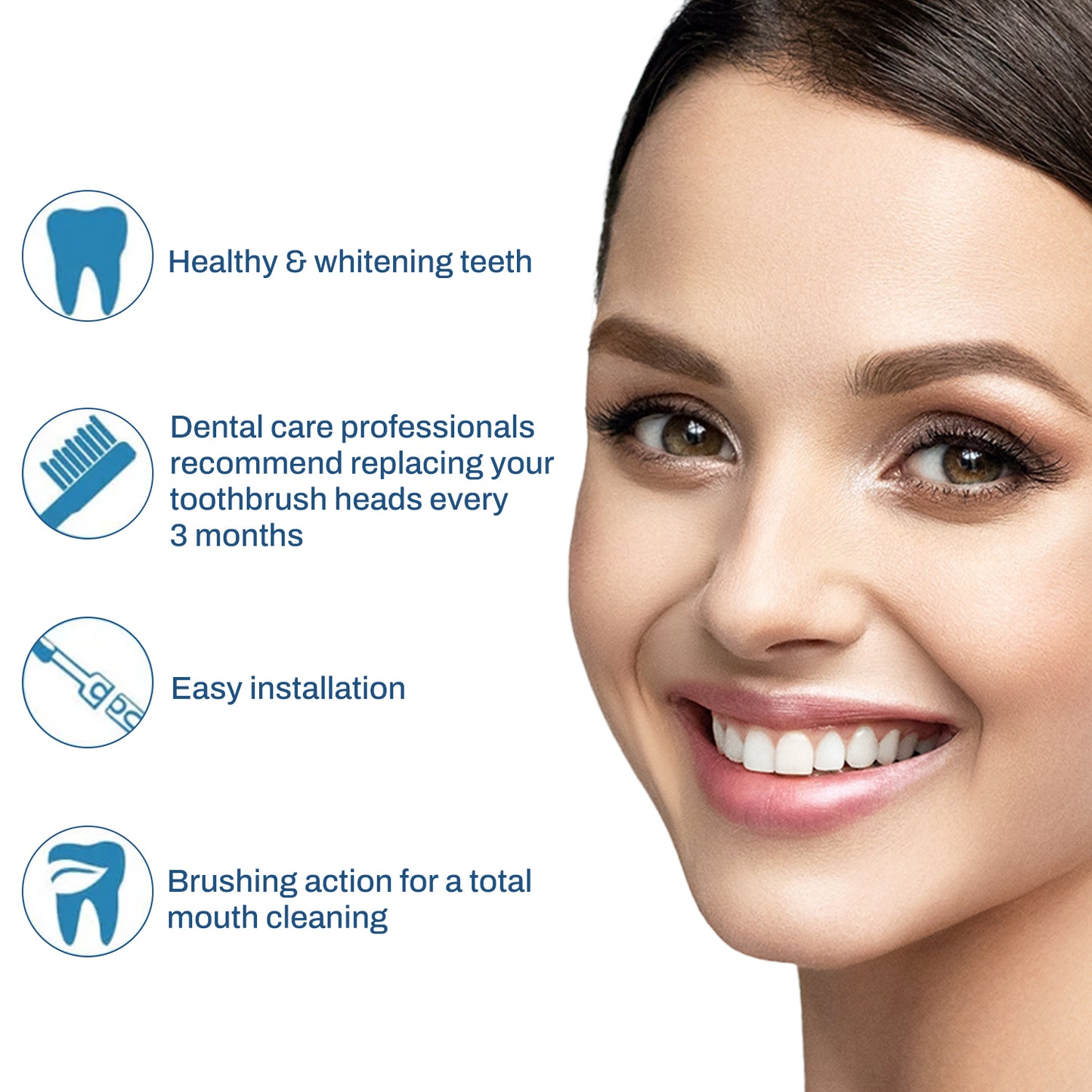 16 Pack Electric Toothbrush Replacement Heads Compatible with Oral B Braun Electric Toothbrush, with 5 Interdental Brushes,4 Types Brush Heads