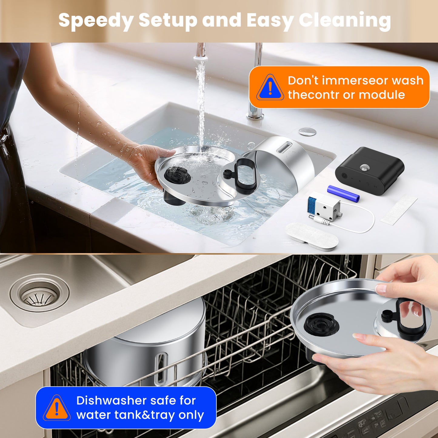 3.5L/118oz Cat Water Fountain Stainless Steel, Wireless Cat Water Fountain with 3 Modes, 5-Layer Filter, Battery Operated, Automatic Pet Water Dispenser for Cats Dogs