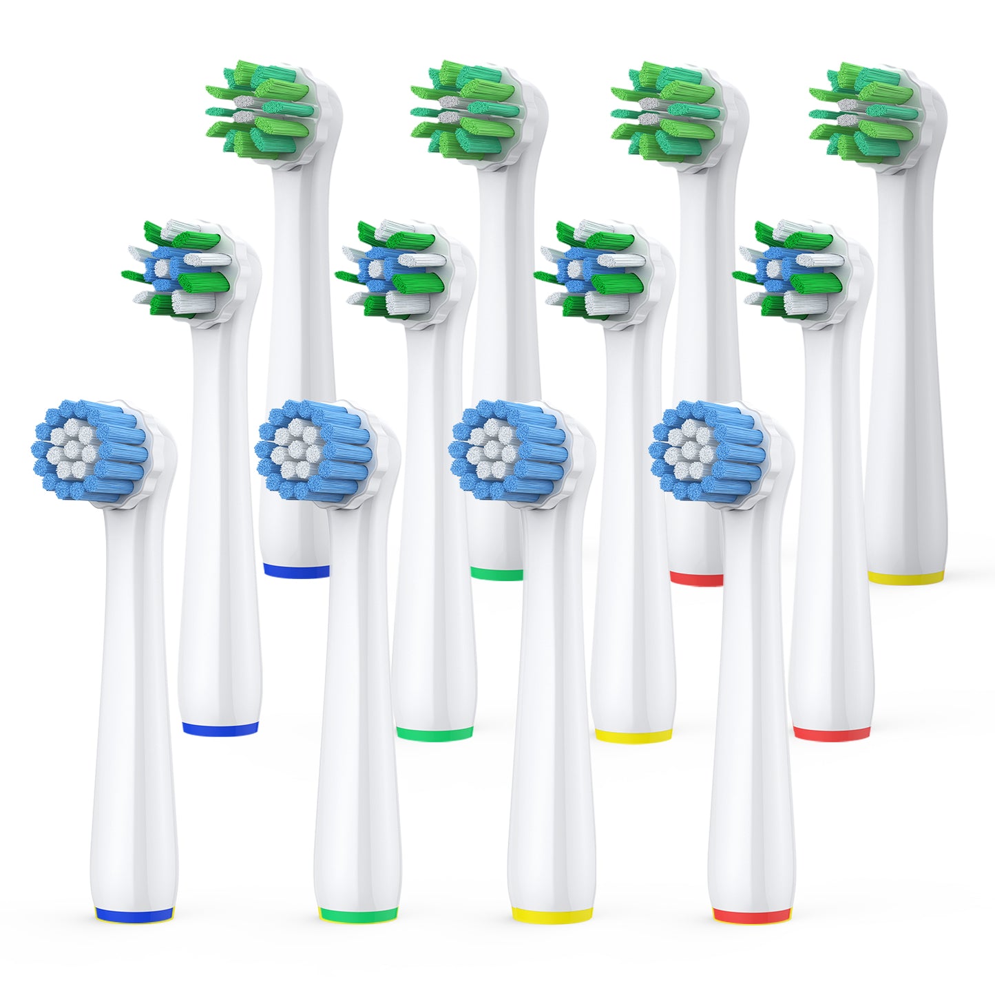 Dlopede Electric Toothbrush Replacement Heads for Oral-B, Medium Bristle, Adult,12 Pack (3 Types: Gum Care, Deep Cleaning, Sensitive)