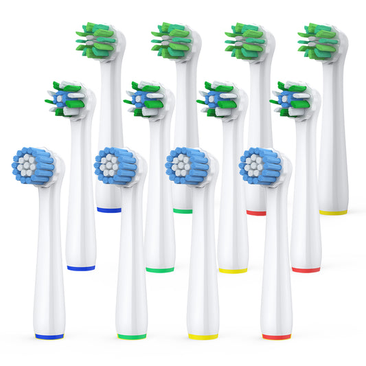 Dlopede Electric Toothbrush Replacement Heads for Oral-B, Medium Bristle, Adult,12 Pack (3 Types: Gum Care, Deep Cleaning, Sensitive)