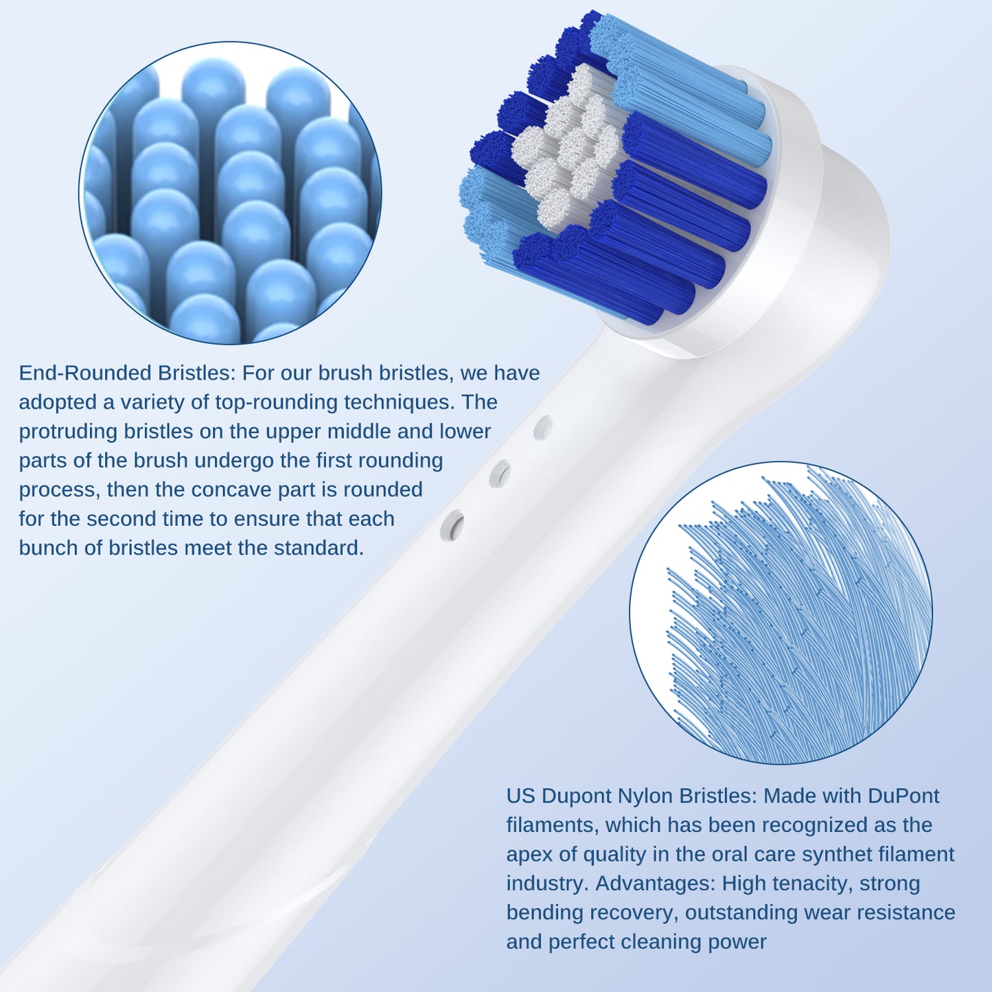 16 Pack Electric Toothbrush Replacement Heads Compatible with Oral B Braun Electric Toothbrush, with 5 Interdental Brushes,4 Types Brush Heads