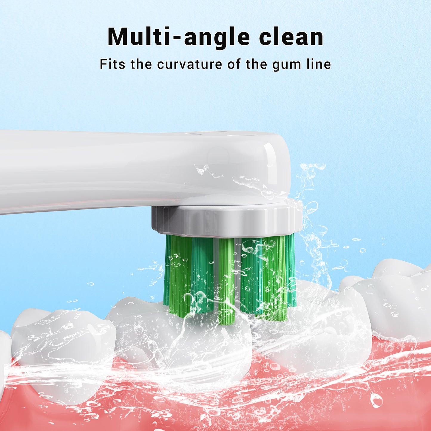 Dlopede Electric Toothbrush Replacement Heads for Oral-B, Medium Bristle, Adult,12 Pack (3 Types: Gum Care, Deep Cleaning, Sensitive)