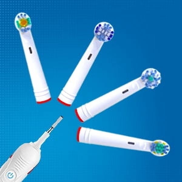 16 Pack Electric Toothbrush Replacement Heads Compatible with Oral B Braun Electric Toothbrush, 4 Types Brush Heads