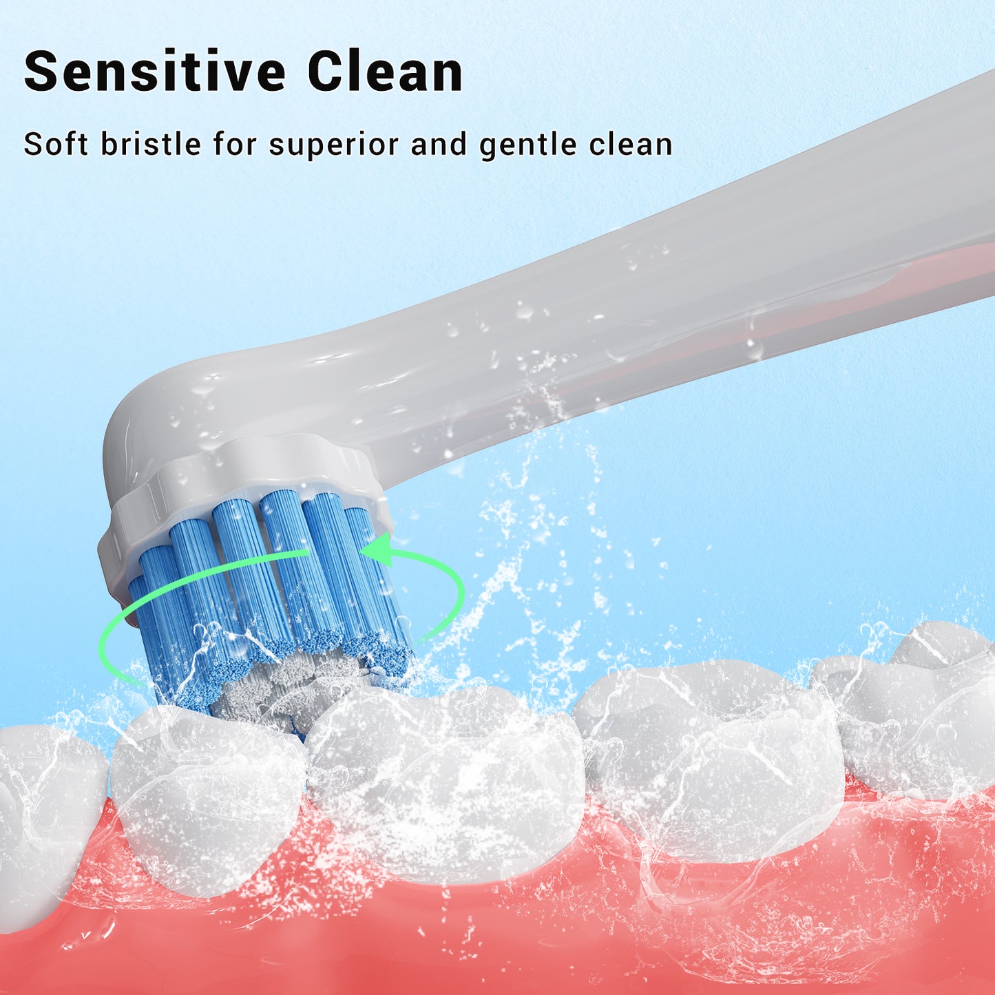 Dlopede Electric Toothbrush Replacement Heads for Oral-B, Medium Bristle, Adult,12 Pack (3 Types: Gum Care, Deep Cleaning, Sensitive)