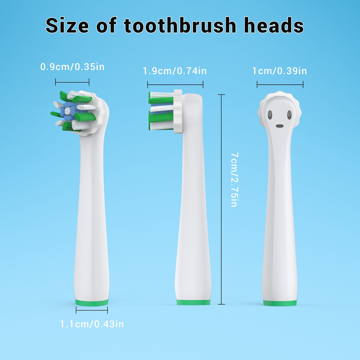 Dlopede Electric Toothbrush Replacement Heads for Oral-B, Medium Bristle, Adult,12 Pack (3 Types: Gum Care, Deep Cleaning, Sensitive)