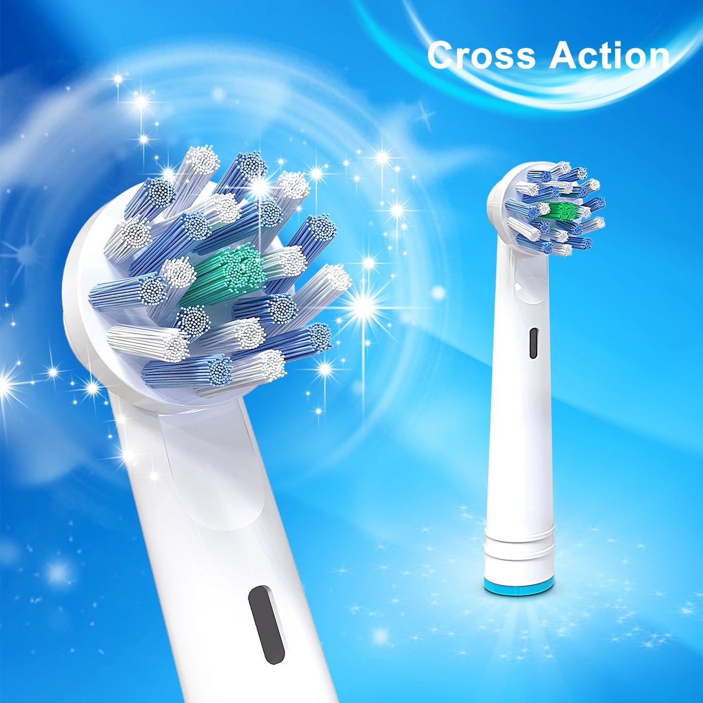 16 Pack Electric Toothbrush Replacement Heads Compatible with Oral B Braun Electric Toothbrush, 4 Types Brush Heads